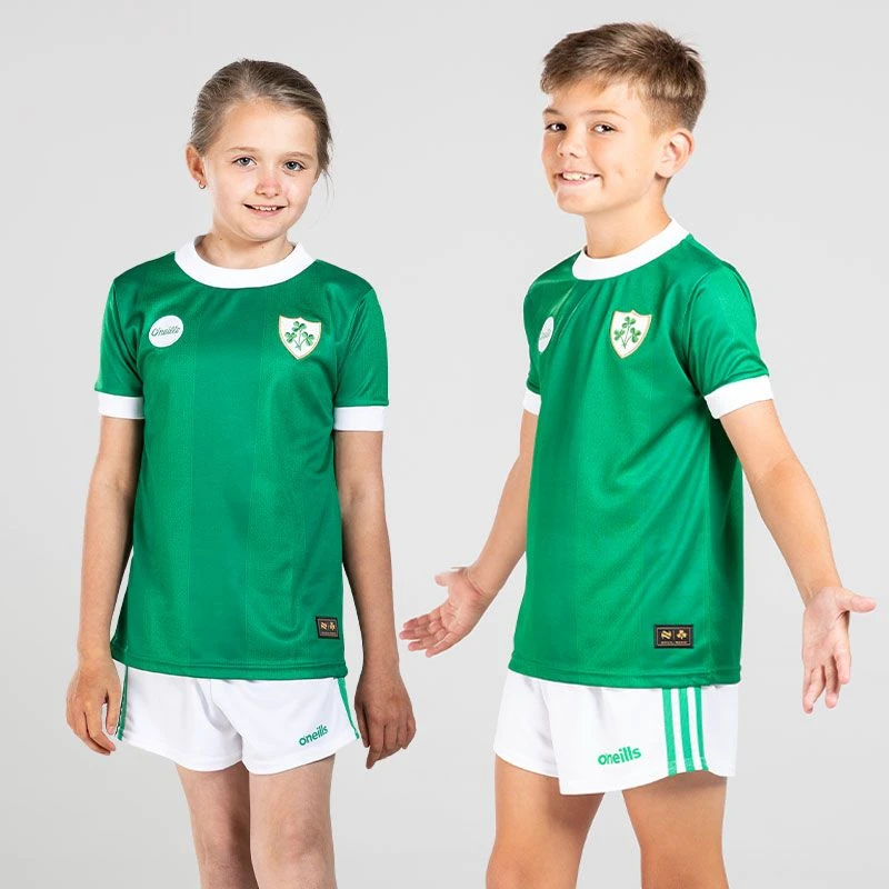 Kids' Ireland Premier Jersey Shamrock Green