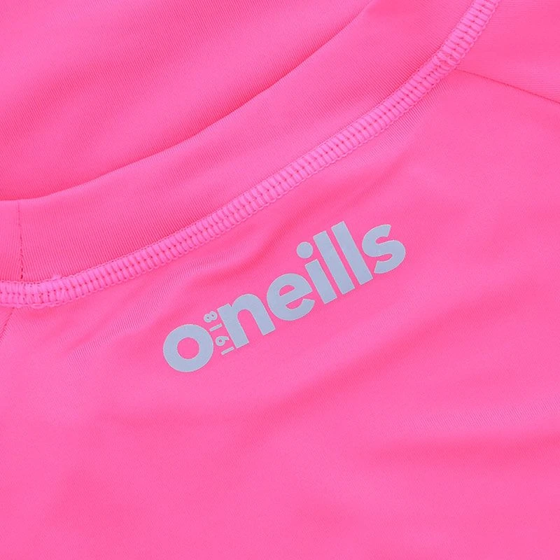 Kids' Pro Body III Poly Elastane Baselayer Top Pink / Silver - Image 3