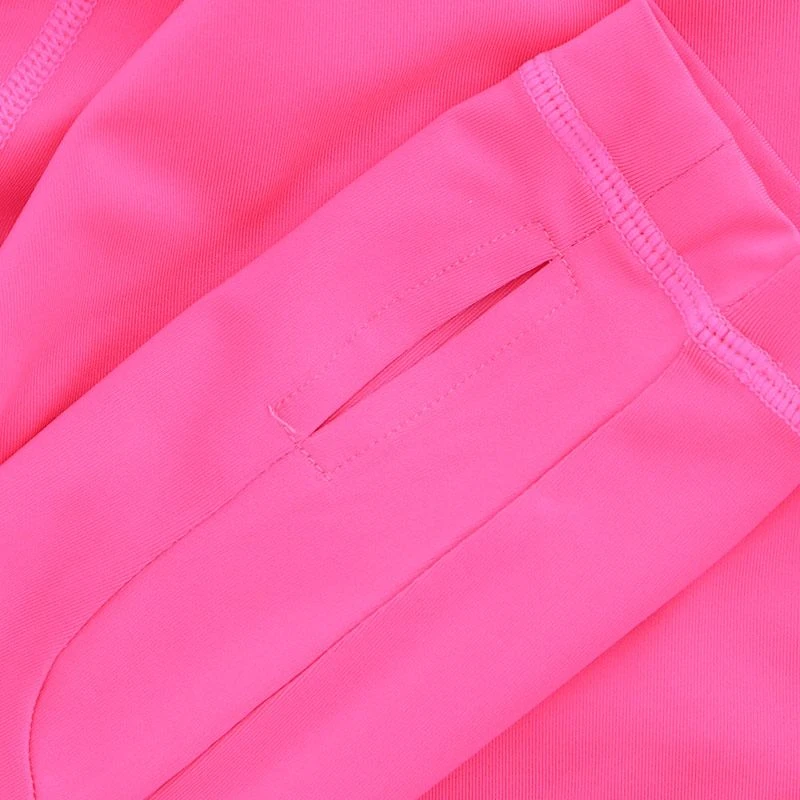 Kids' Pro Body III Poly Elastane Baselayer Top Pink / Silver - Image 5