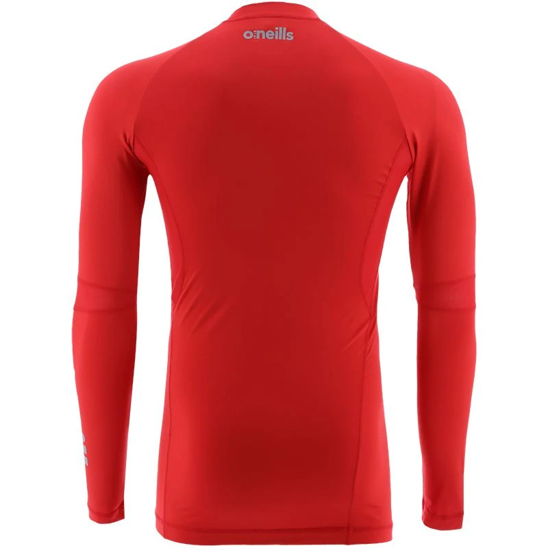 Men's Pro Body III Poly Elastane Baselayer Top Red / Silver - Image 2