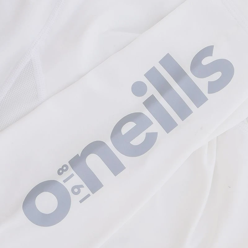 Men's Pro Body III Fleece Lined Poly Elastane Baselayer Top White / Silver - Image 3