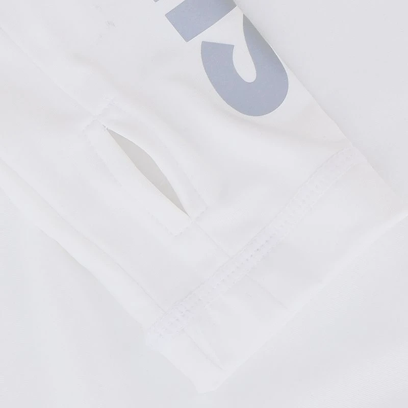 Men's Pro Body III Fleece Lined Poly Elastane Baselayer Top White / Silver - Image 5