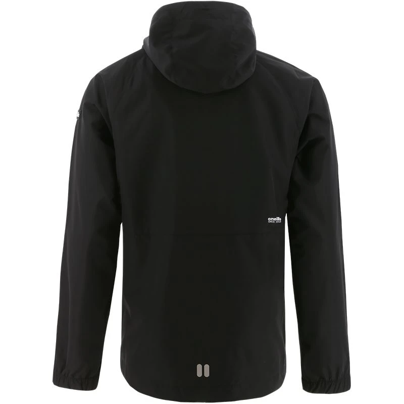 Men’s Rio Hooded Rain Jacket Black / Grey / White - Image 6