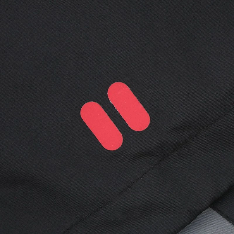 Kids' Rio Hooded Rain Jacket Black/ Grey / Red - Image 3