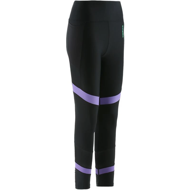 Women's Savannah 7/8 Leggings Black / Purple
