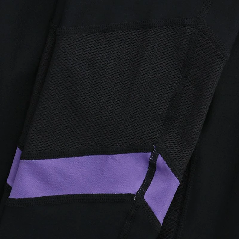 Women's Savannah 7/8 Leggings Black / Purple - Image 6