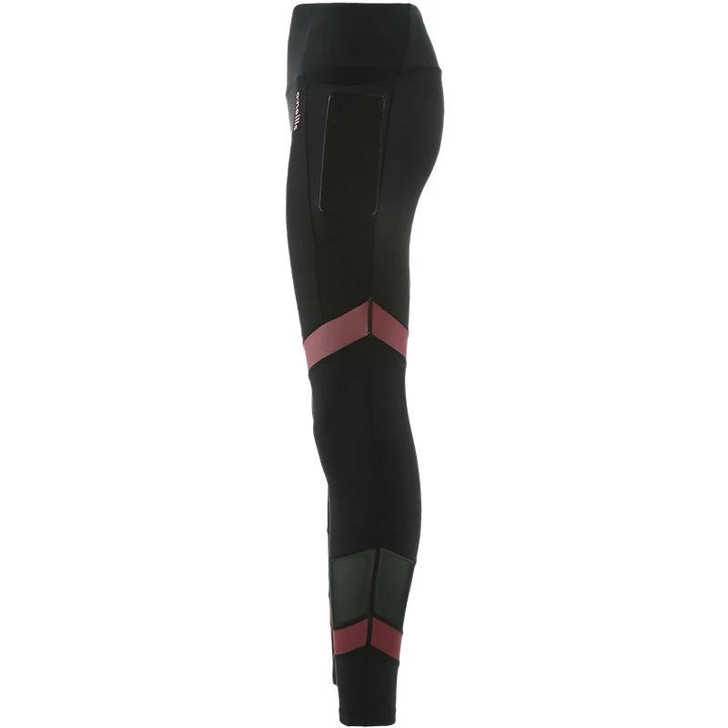 Women's Savannah 7/8 Length Tights Black / Burgundy - Image 7