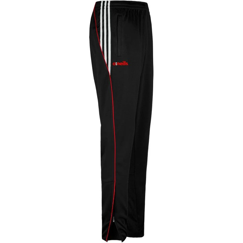 Men's Solar 3 Stripe Brushed Skinny Bottoms Black / Red / White
