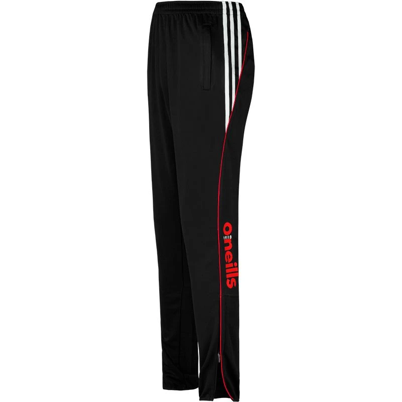 Men's Solar 3 Stripe Brushed Skinny Bottoms Black / Red / White - Image 2