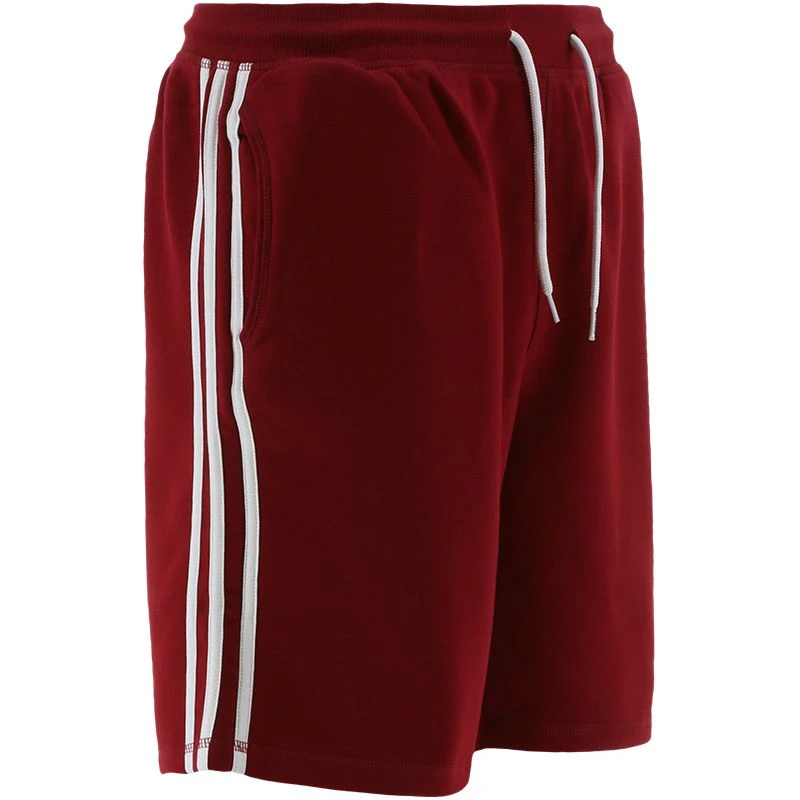 Men's Trigger French Terry Leisure Shorts Maroon - Image 2