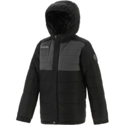 Kids' Wallace Hooded Padded Jacket Black