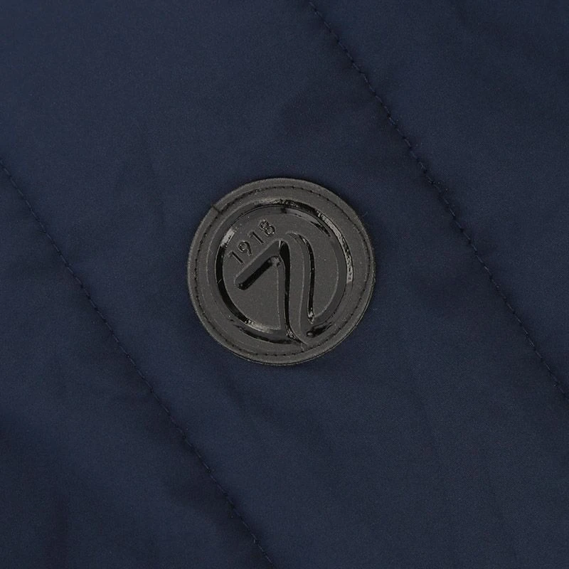 Men's Wallace Hooded Padded Jacket Marine - Image 4