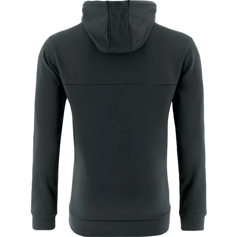 Men's Zack Fleece Pullover Hoodie Dark Grey / Black / Silver - Image 2